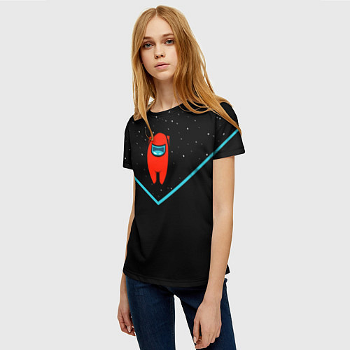 Женская футболка AMONG US - Амонг Ас / 3D-принт – фото 3
