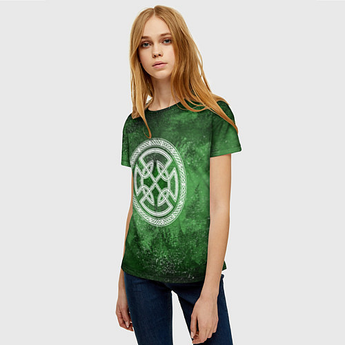 Женская футболка Кельтский Узел / 3D-принт – фото 3