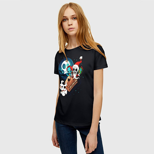 Женская футболка Дух Рождества / 3D-принт – фото 3