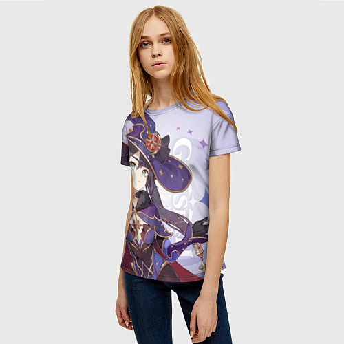 Женская футболка GENSHIN IMPACT, МОНА / 3D-принт – фото 3