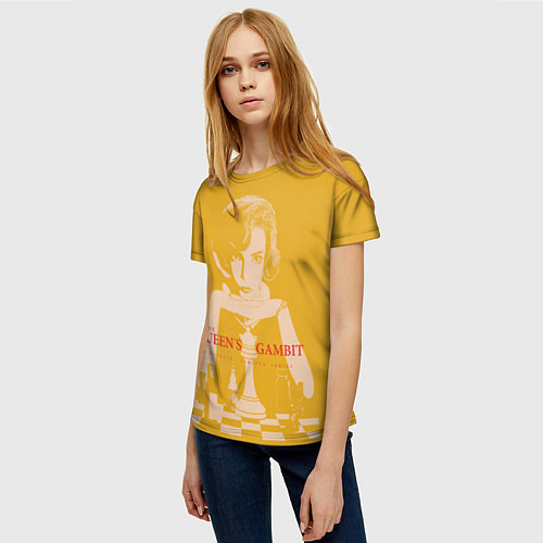 Женская футболка Ход королевы / 3D-принт – фото 3