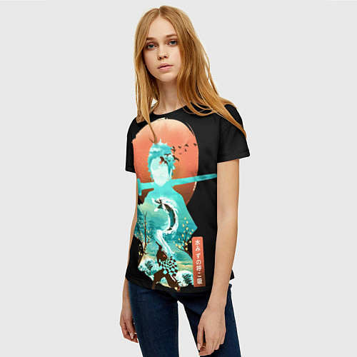 Женская футболка Танджиро / 3D-принт – фото 3