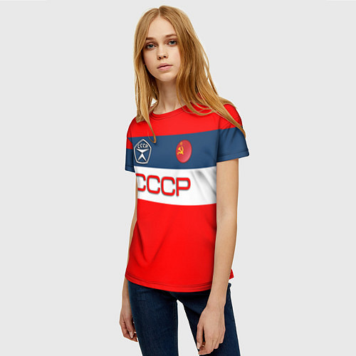 Женская футболка СССР / 3D-принт – фото 3