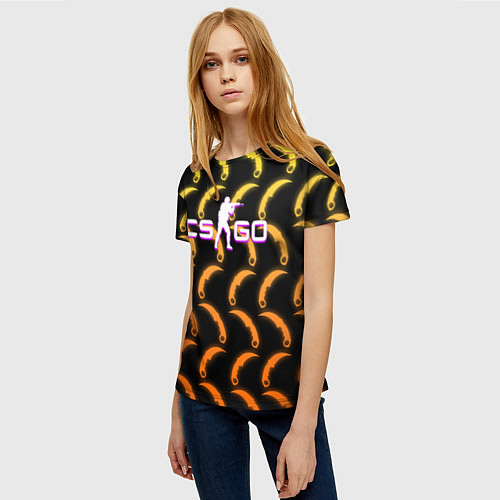 Женская футболка CS:GO Керамбитовый Рай / 3D-принт – фото 3