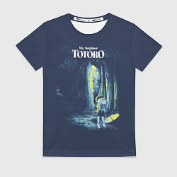 Футболка женская Мой сосед Тоторо, цвет: 3D-принт