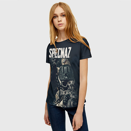 Женская футболка Specnaz / 3D-принт – фото 3