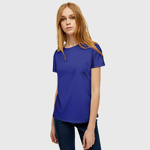 Женская футболка Синий / 3D-принт – фото 3