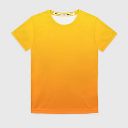 Футболка женская Оранжевый градиент, цвет: 3D-принт
