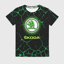Футболка женская SKODA, цвет: 3D-принт