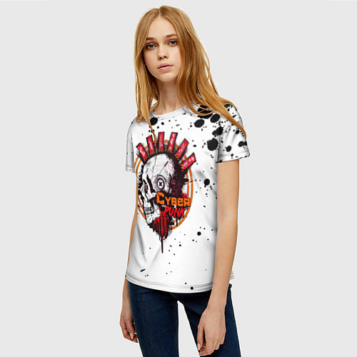 Женская футболка Cyberpunk 2077 / 3D-принт – фото 3