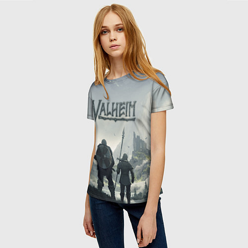 Женская футболка Valheim Валхейм / 3D-принт – фото 3