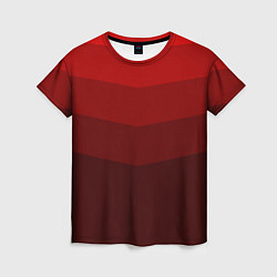 Футболка женская Красный Градиент, цвет: 3D-принт