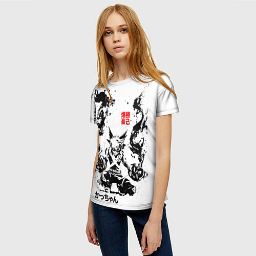 Женская футболка Моя геройская академия, Кацуки / 3D-принт – фото 3