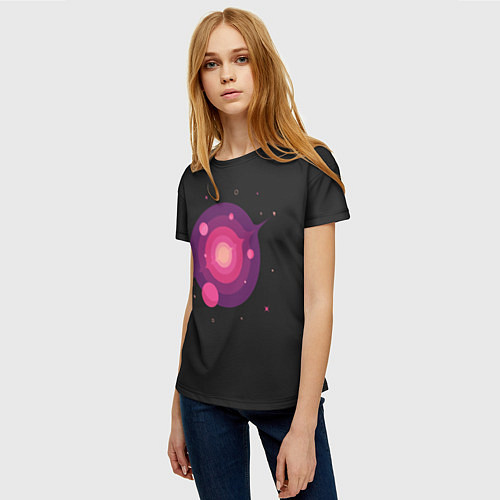 Женская футболка Межзвездное путешествие / 3D-принт – фото 3