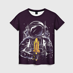 Футболка женская Лакомство Космонавта, цвет: 3D-принт
