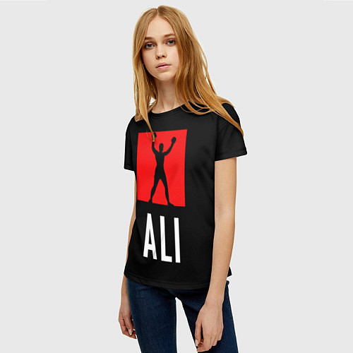 Женская футболка Muhammad Ali / 3D-принт – фото 3