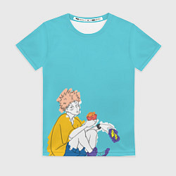 Футболка женская Итадори Магическая битва, цвет: 3D-принт