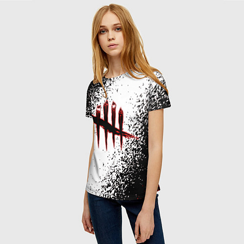 Женская футболка Dead by Daylight / 3D-принт – фото 3