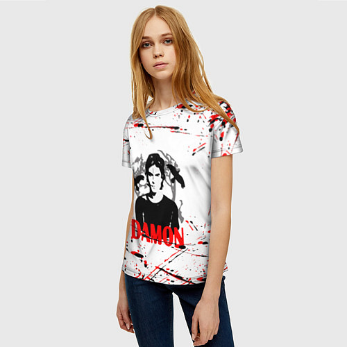 Женская футболка Дневники вампира, / 3D-принт – фото 3