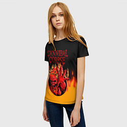 Футболка женская Cannibal Corpse Труп Каннибала Z, цвет: 3D-принт — фото 2