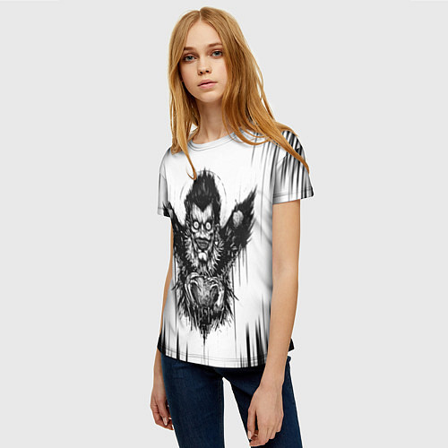 Женская футболка DEATH NOTE ТЕТРАДЬ СМЕРТИ / 3D-принт – фото 3