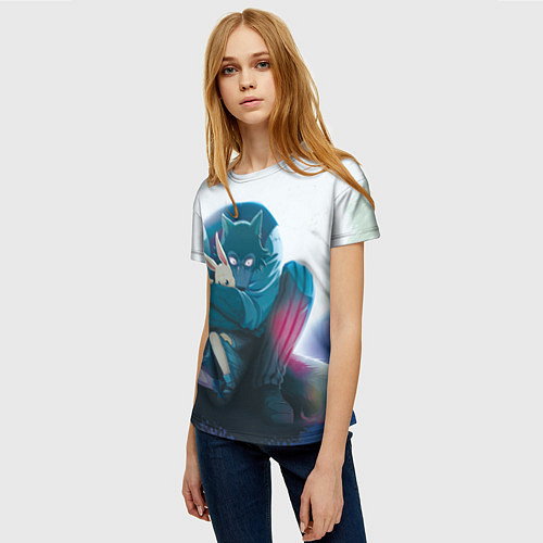 Женская футболка Легоси Хару крупный принт / 3D-принт – фото 3