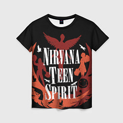 Футболка женская NIRVANA TEEN SPIRIT, цвет: 3D-принт