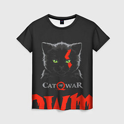 Футболка женская Cat of war, цвет: 3D-принт