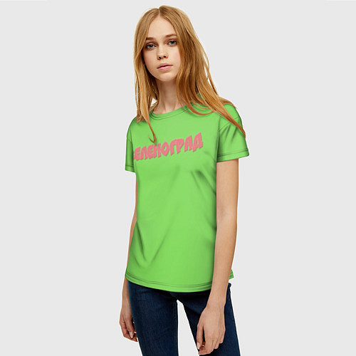 Женская футболка Зеленоград / 3D-принт – фото 3