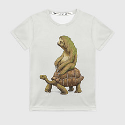 Футболка женская Тише едешь А впрочем, цвет: 3D-принт