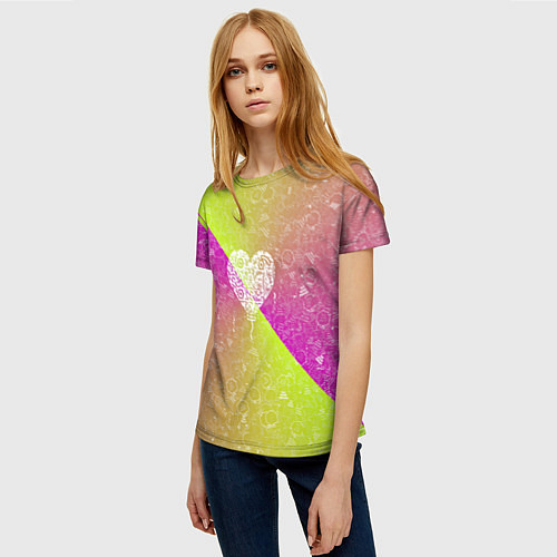 Женская футболка Воздушный Шарик АПВ 158ЛФ / 3D-принт – фото 3