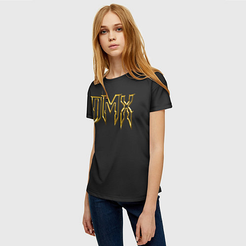 Женская футболка DMX Gold / 3D-принт – фото 3