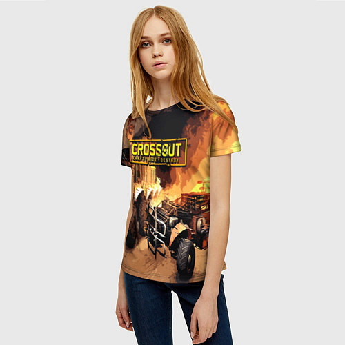 Женская футболка Crossout Online / 3D-принт – фото 3