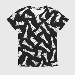 Женская футболка Фигуры, Шахматы