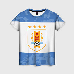 Футболка женская Сборная Уругвая, цвет: 3D-принт