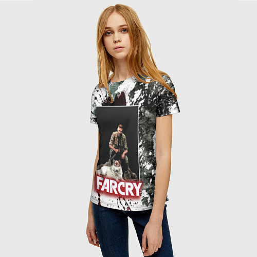 Женская футболка FARCRY WOLF / 3D-принт – фото 3