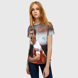 Футболка женская H Mkhitaryan Arsenal, цвет: 3D-принт — фото 2