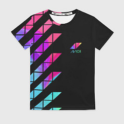Футболка женская AVICII RAIBOW, цвет: 3D-принт