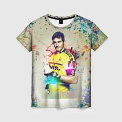 Футболка женская Iker Casillas, цвет: 3D-принт