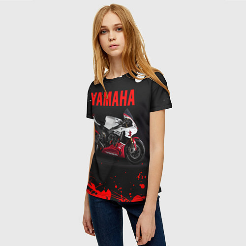 Женская футболка YAMAHA 004 / 3D-принт – фото 3