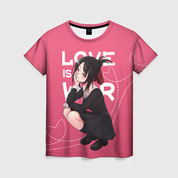 Футболка женская Love is war, цвет: 3D-принт