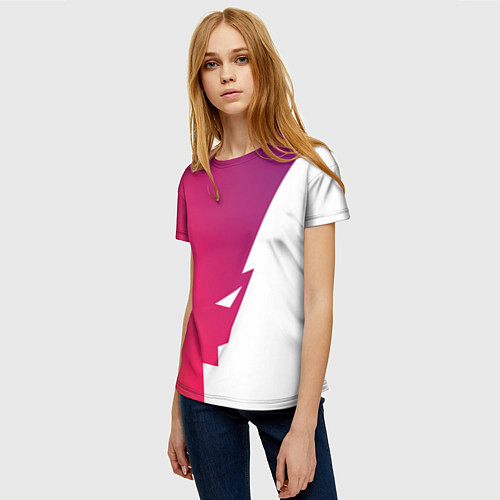 Женская футболка Обертка и Задний фон / 3D-принт – фото 3