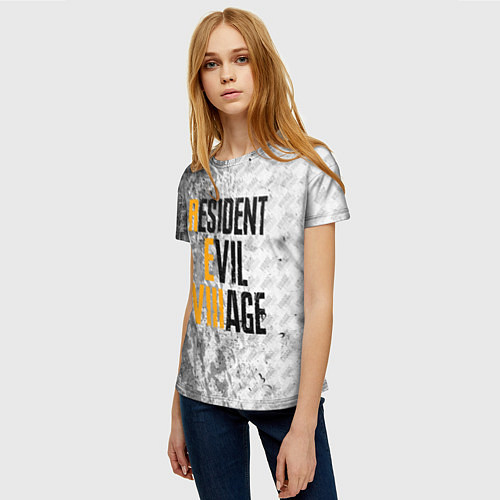 Женская футболка RESIDENT EVIL VILLAGE ГРАНЖ / 3D-принт – фото 3