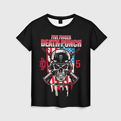 Футболка женская 5FDP Five Finger Death Punch, цвет: 3D-принт