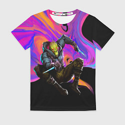 Футболка женская Kaiman Liquid, цвет: 3D-принт