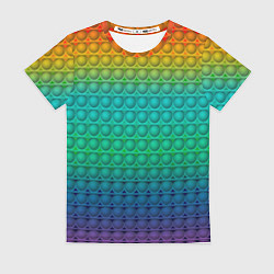 Футболка женская POP IT СИМПЛ ДИМПЛ, цвет: 3D-принт