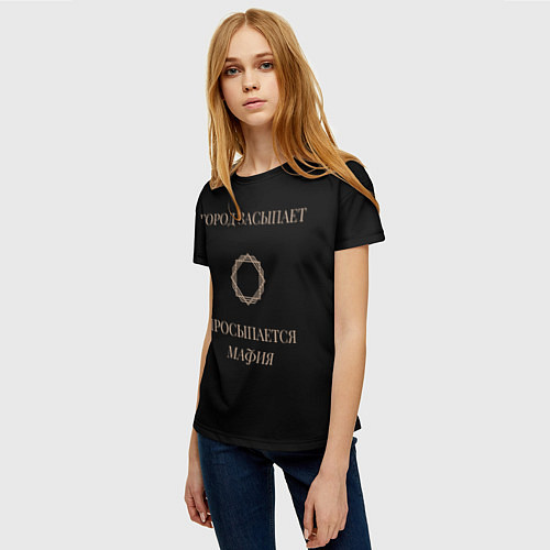 Женская футболка Мафия просыпается / 3D-принт – фото 3