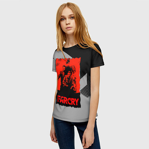 Женская футболка FARCRY / 3D-принт – фото 3