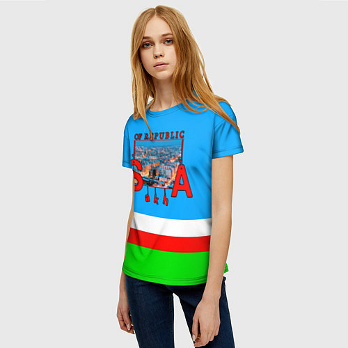 Женская футболка Саха / 3D-принт – фото 3