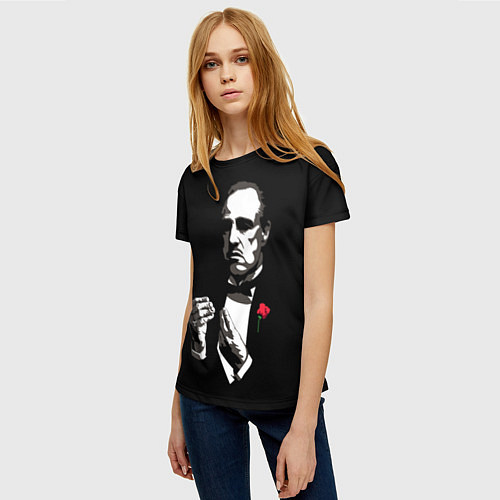 Женская футболка Крёстный Отец The Godfather / 3D-принт – фото 3